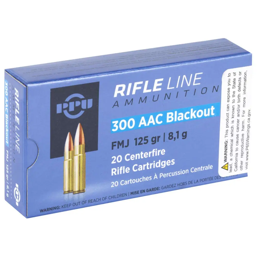 Ppu 300 Blackout 125GR Full Metal Jacket 20RD Box