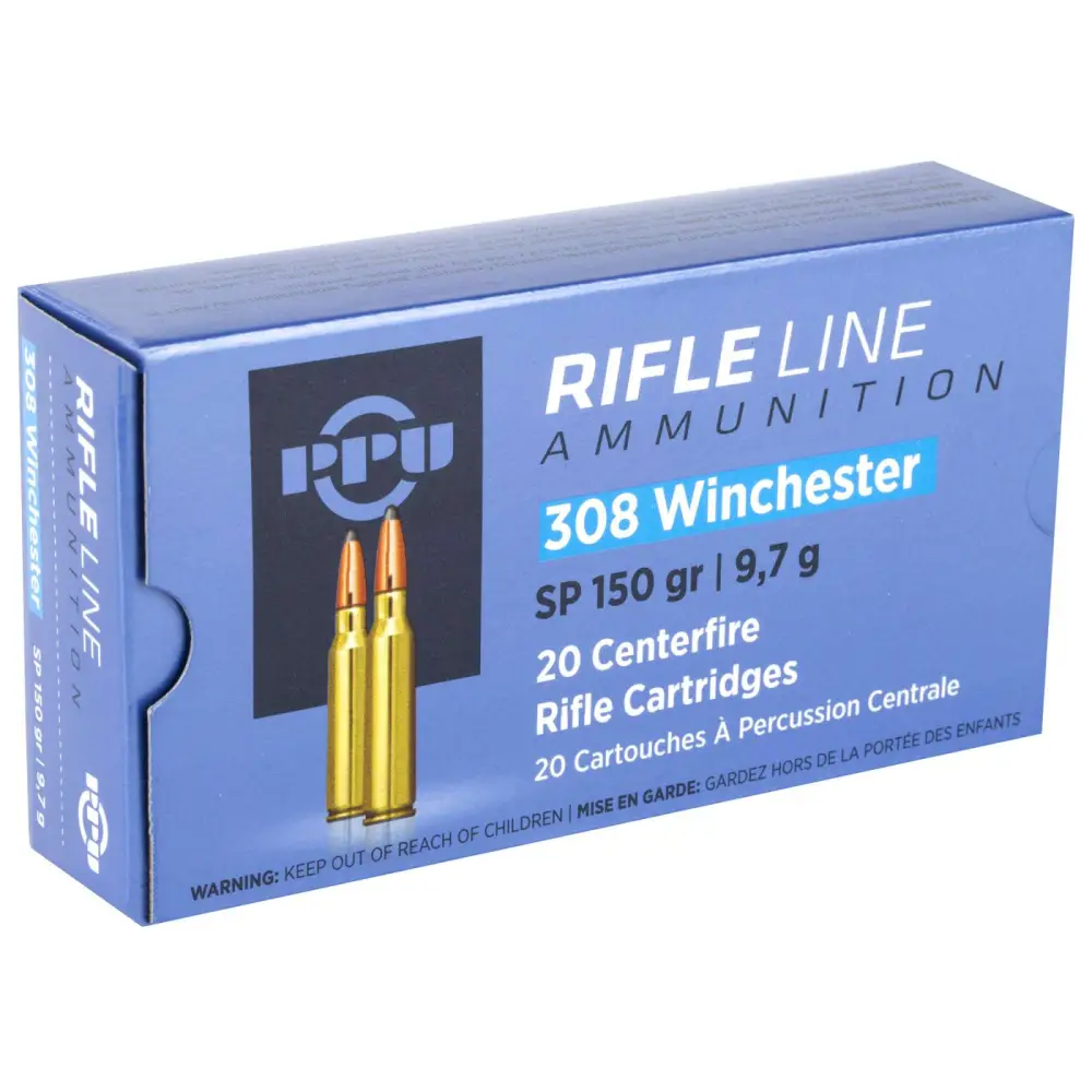 Ppu 308 Win 150GR Soft Point 20RD Box