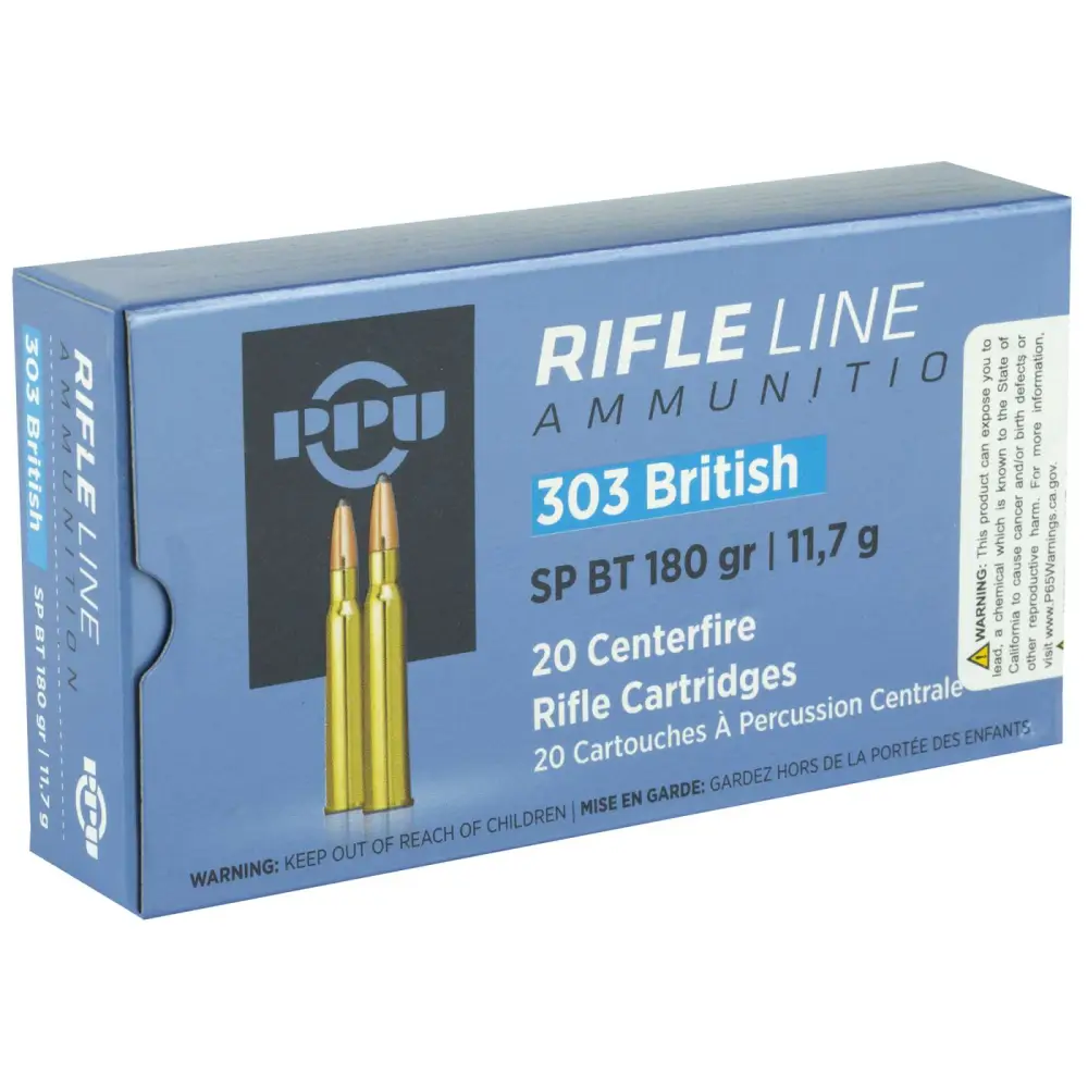 Ppu 303 British 180GR Soft Point 20RD