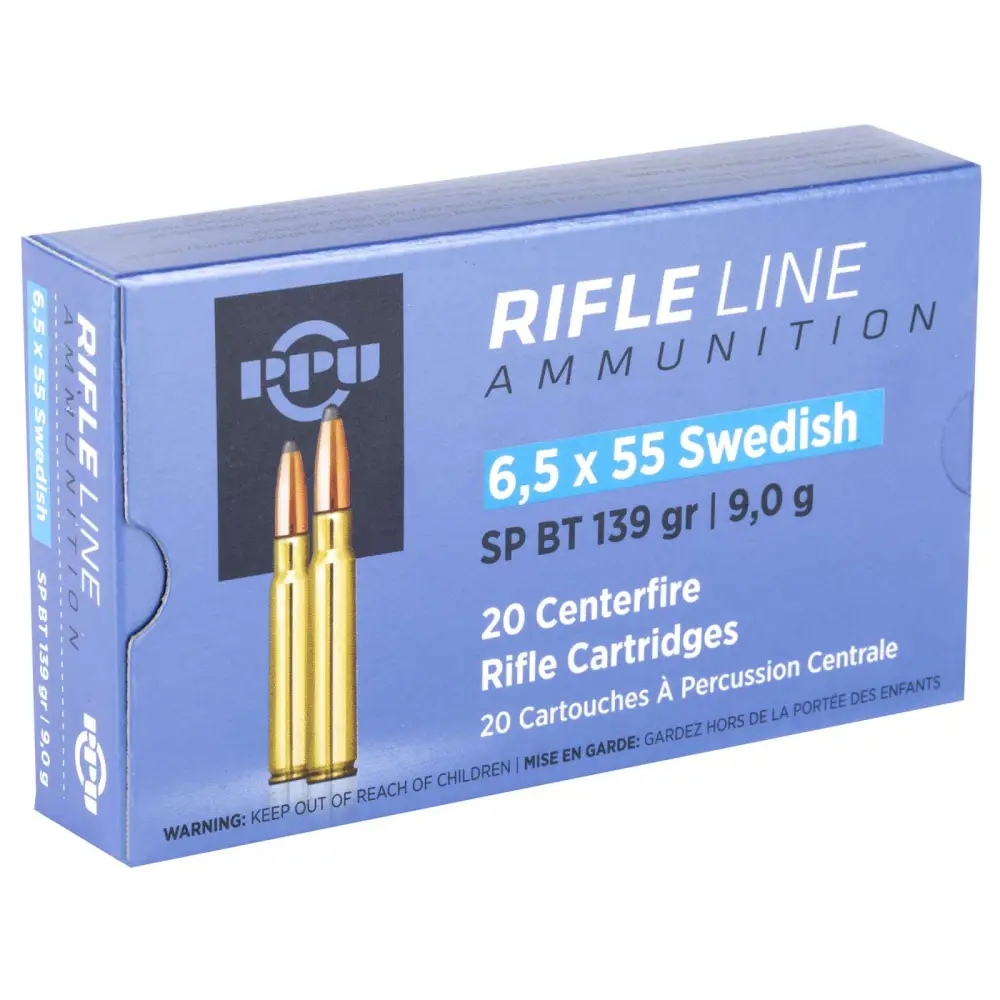 Ppu 6.5X55 Swedish 139GR Soft Point 20RD