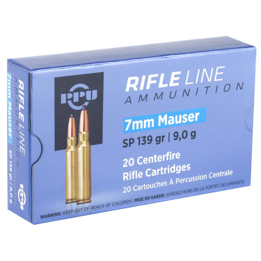 Ppu 7MM Mauser 139GR Soft Point 20RD