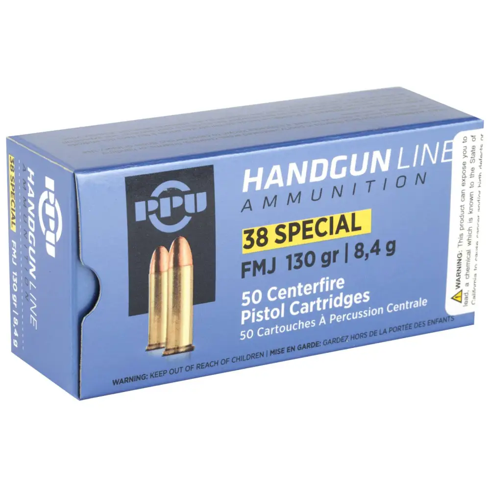 Prvi Partizan 38 Special 130GR Fmj 50RD Box 10 Boxes Per Case