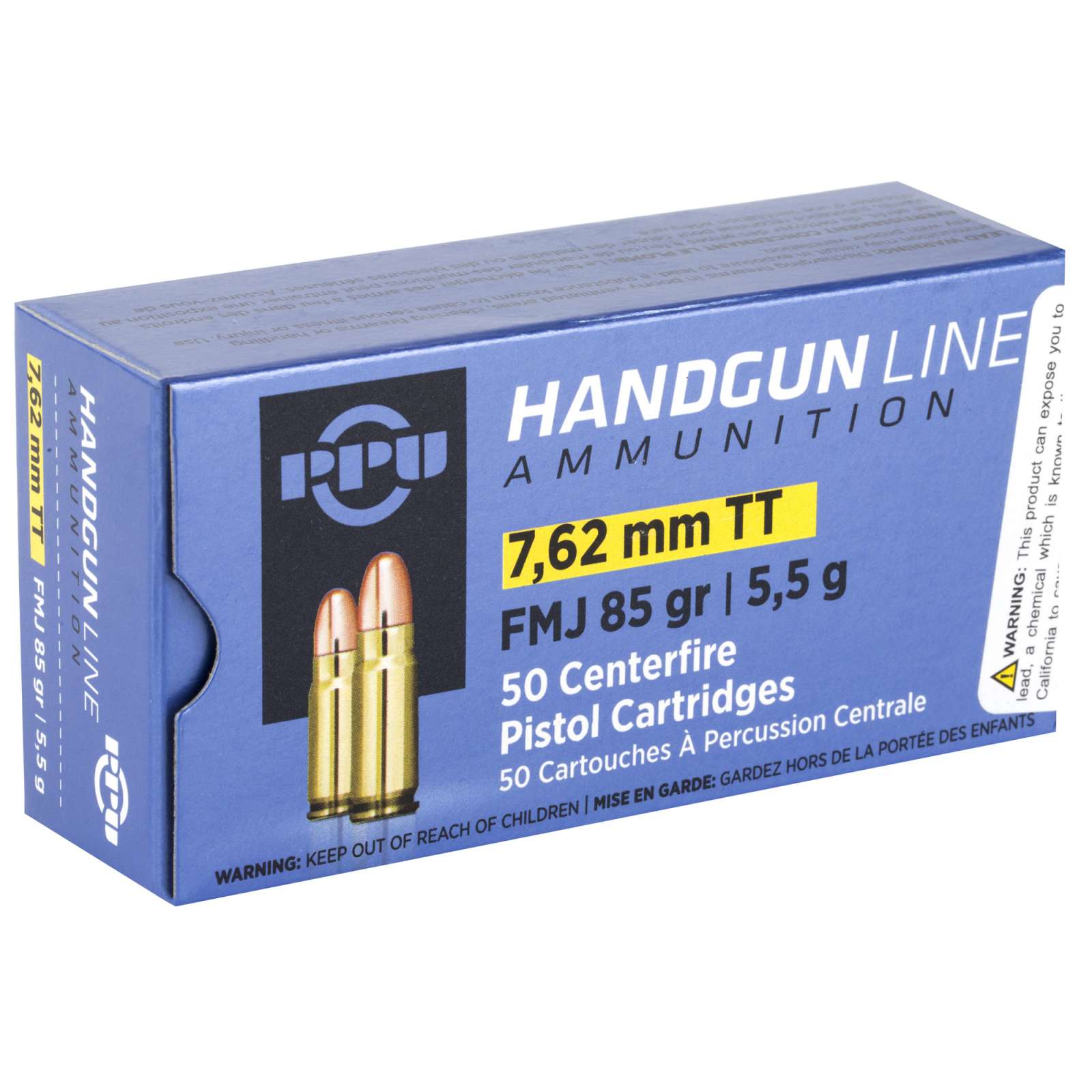 Ppu 7.62 Tokarev 85GR Fmj 50 Rounds