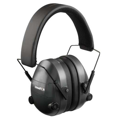 Champion Electronic Ear Muffs Black 25DB Nrr