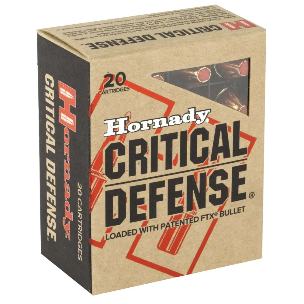 Hornady Critical Defense 45 Acp 185GR Ftx 20RD