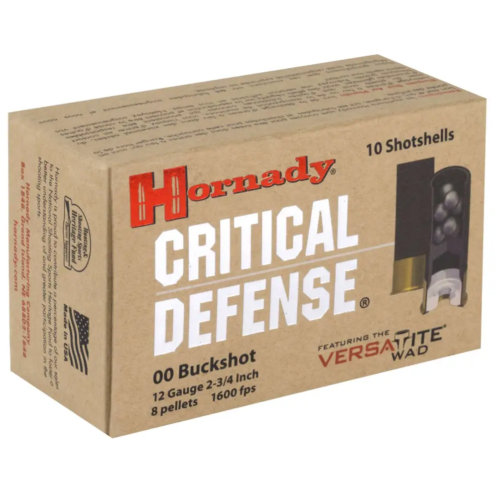 Hornady Critical Defense 12GA 00 Buckshot 10RD