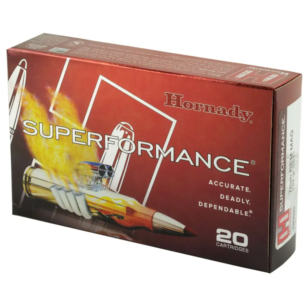 Hornady Superformance 7MM Rem Mag 139GR Sst 20 Round Box - Image 2