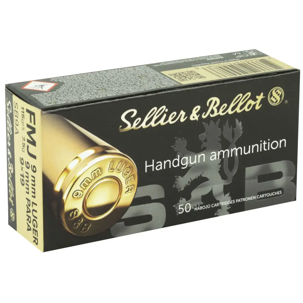 Sellier & Bellot 9MM 115GR Fmj 50-RD Box