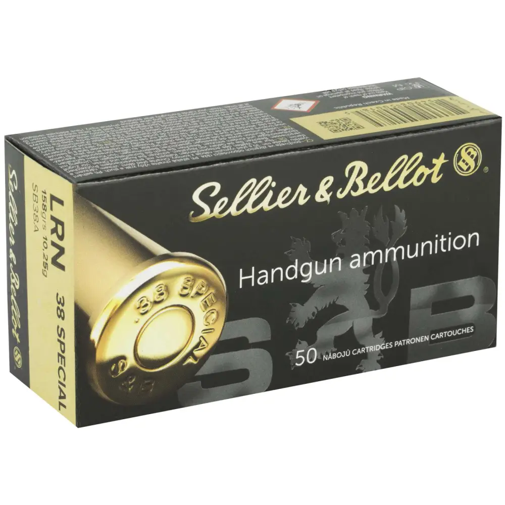 Sellier & Bellot 38 Special 158GR Lead Round Nose 50-RD