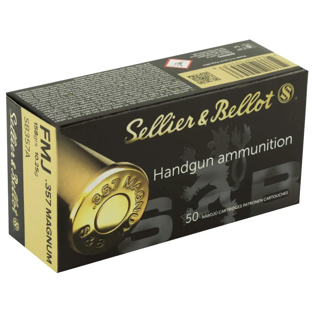 Sellier & Bellot 357 Magnum 158GR Fmj 50-RD Box