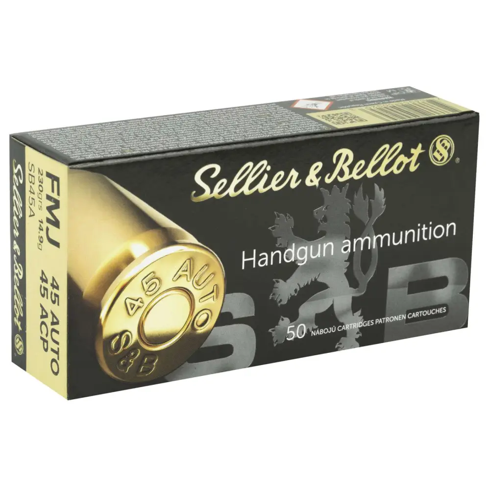 Sellier & Bellot 45 Acp 230GR Fmj 50-ROUND Box
