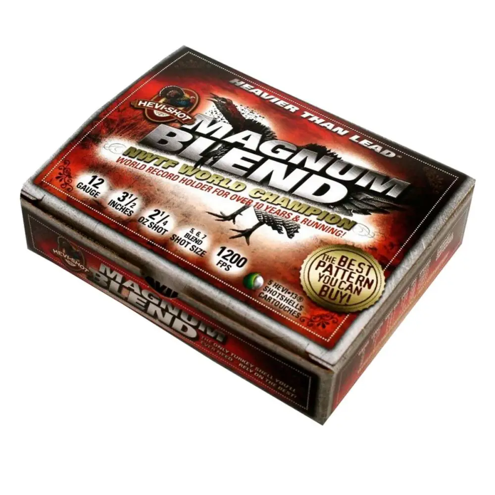 Hevi-shot Magnum Blend 12GA 3.5IN 2-1/4OZ 5RD Box Case