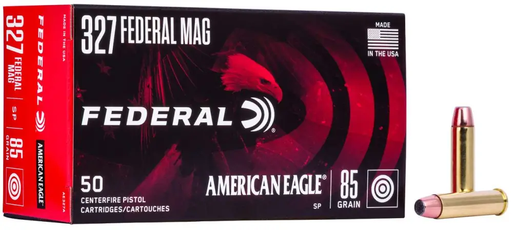 Federal American Eagle 327 Fed 85GR Soft Point Ammo 50RD