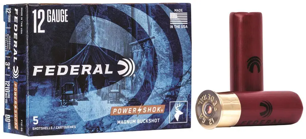 Federal Power-shok Buckshot 12GA 3 15 Pellets - 5RD