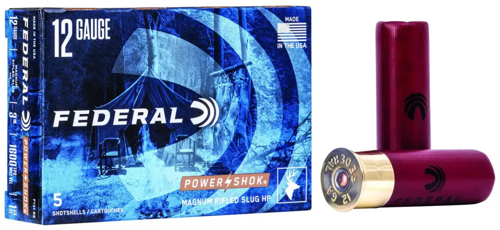 Federal Power Shok 12GA 3 1-1/4OZ Rifled Slug 5RD