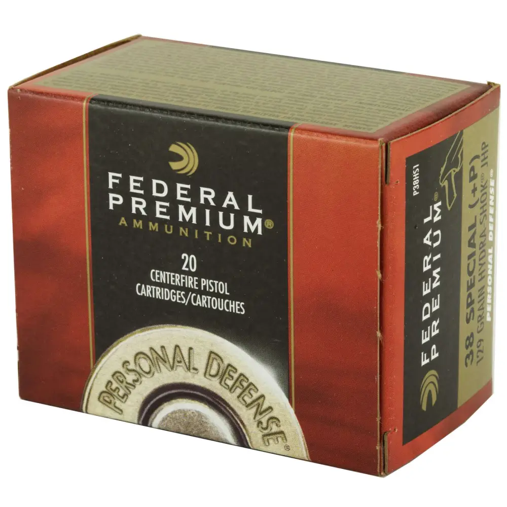 Federal Premium 38 Special +p 129GR Hydra-shok Jhp 20RD