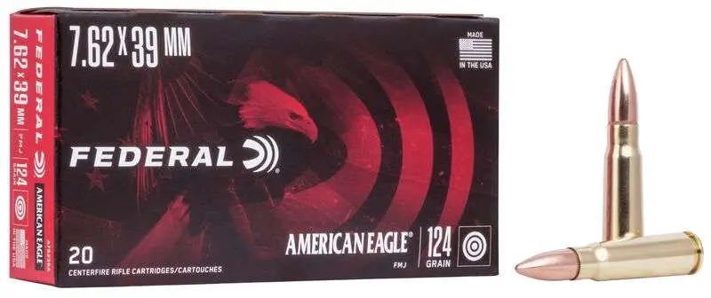 Federal American Eagle 7.62X39 124GR Fmj 20RD