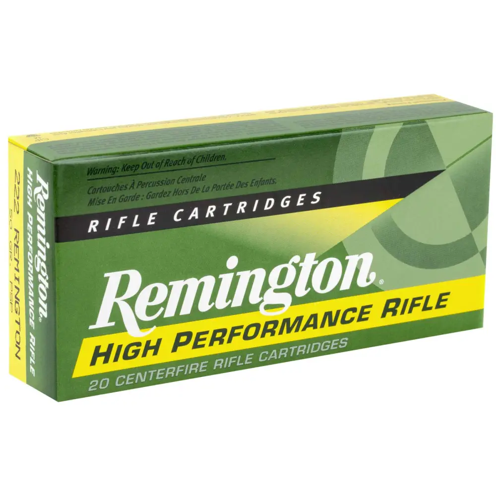Remington High Performance 222 Rem 50GR Psp 20RD