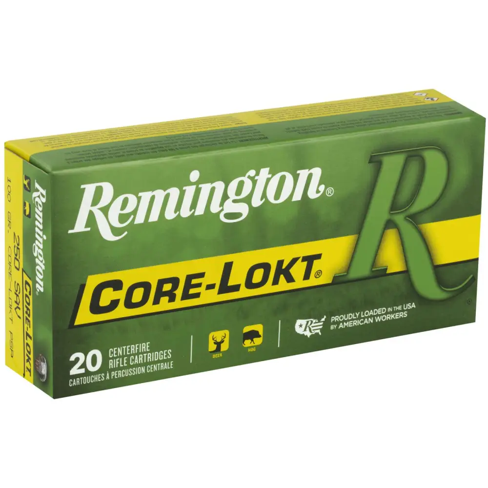 Remington 250 Savage 100GR Core-lokt Psp 20RD