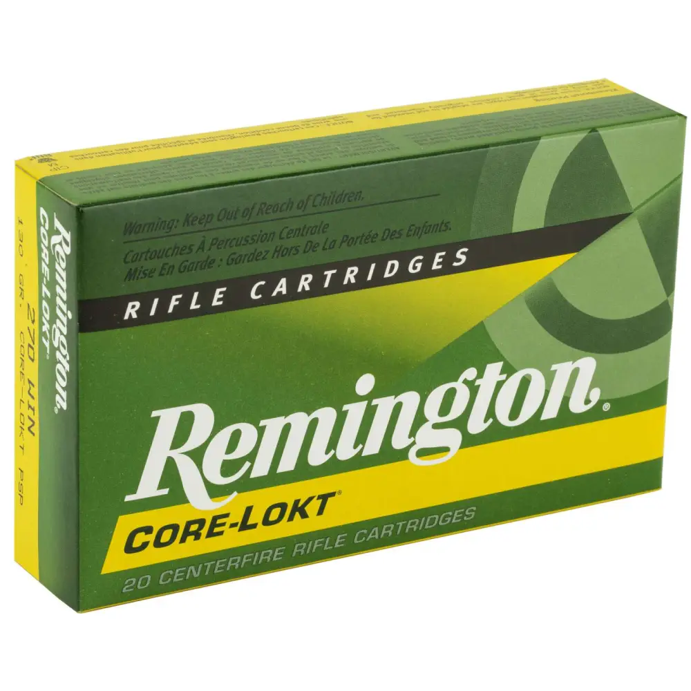 Remington 270 Win 130GR Core-lokt Psp 20RD