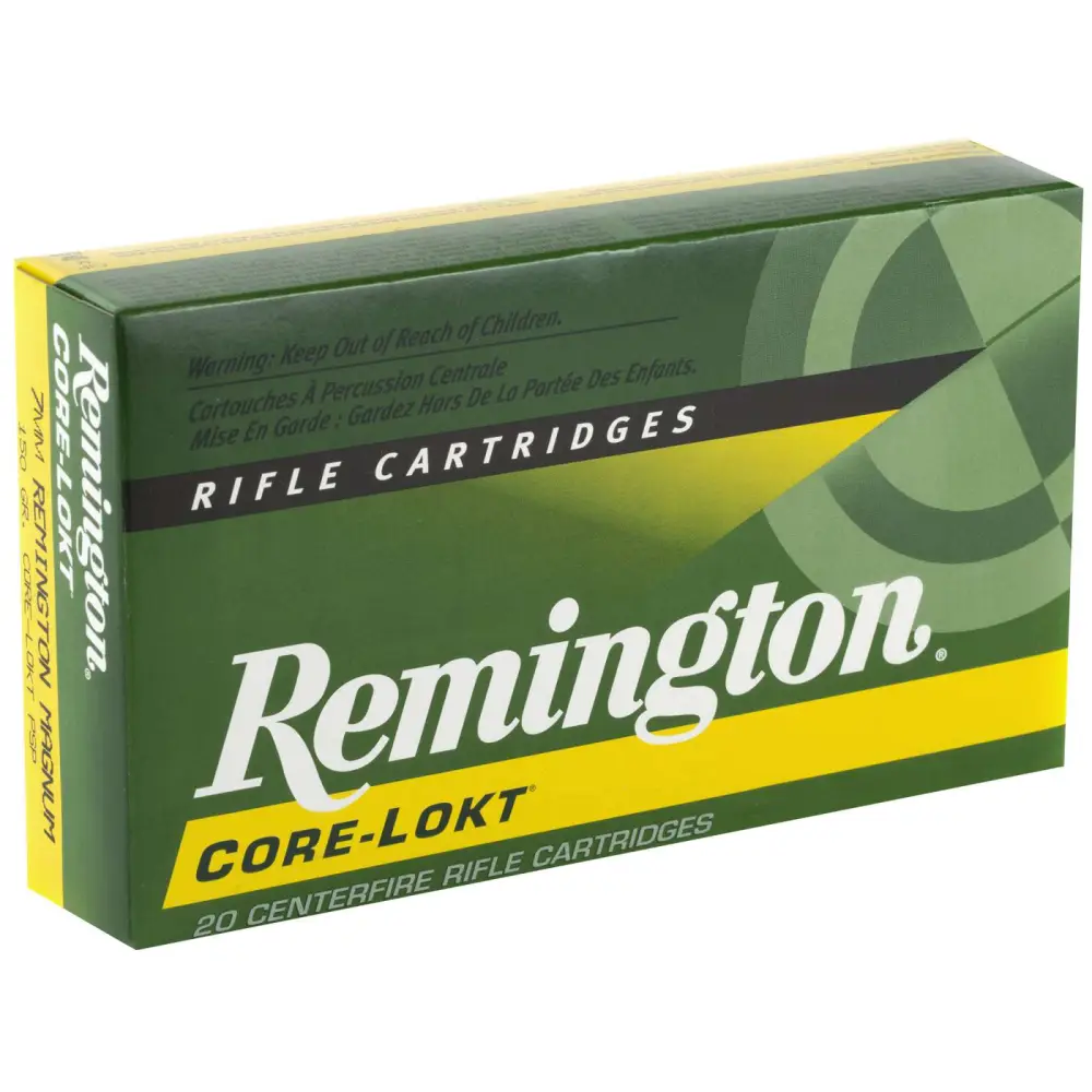Remington 7MM Rem Mag 150GR Core-lokt Psp 20RD