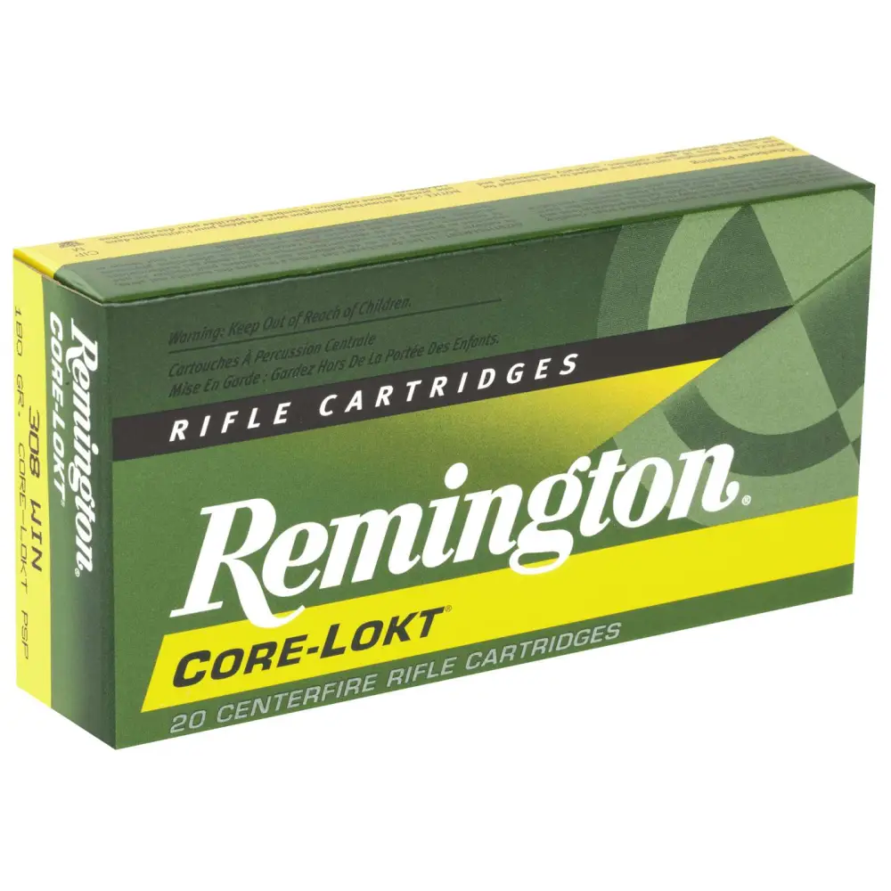 Remington 308 Win 180GR Core-lokt Psp 20RD