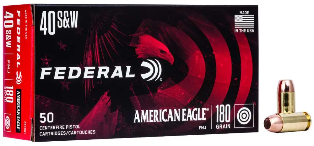 Federal American Eagle 40 S&w 180GR Fmj 50RD