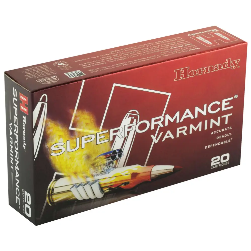 Hornady Superformance Varmint 22-250 Rem 50GR V-max 20RD