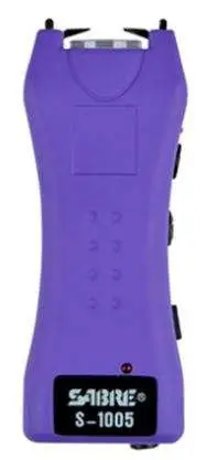 Sabre Mini Stun Gun With Holster - Purple - 3.8 Million Volts