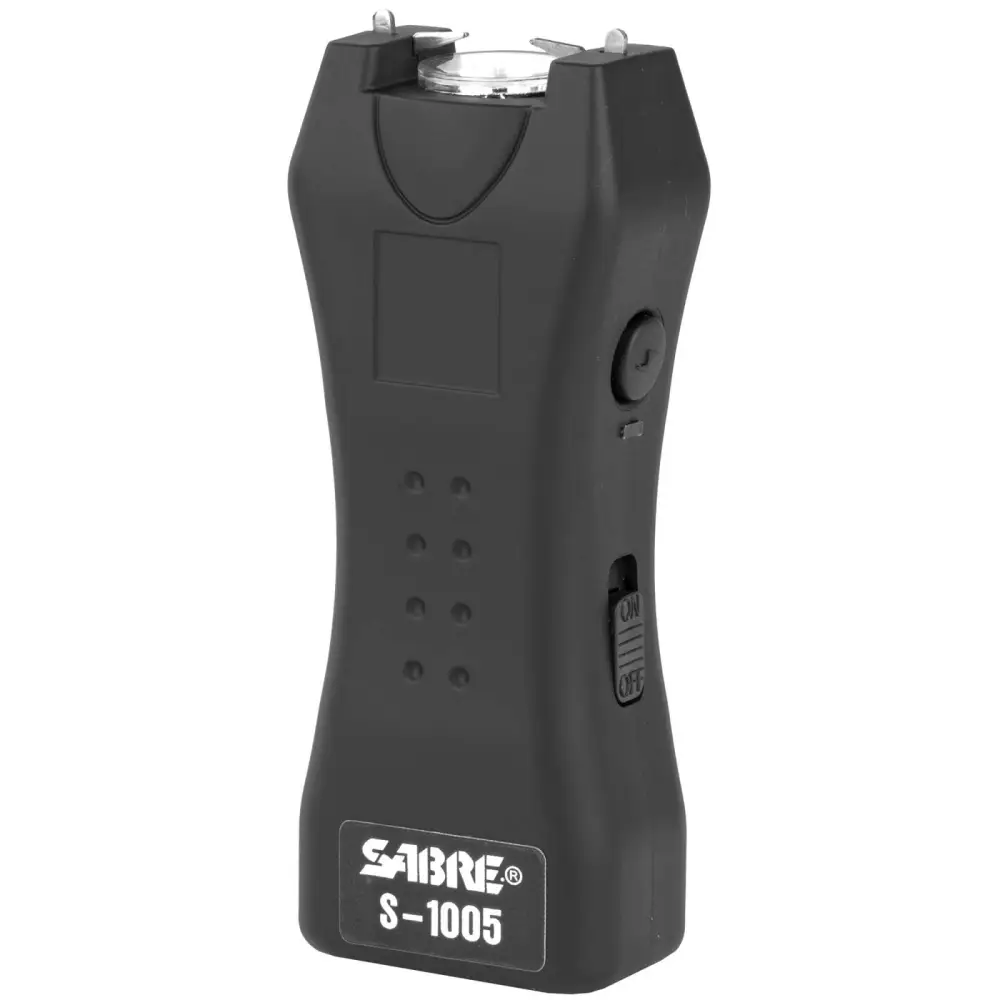 Sabre Mini Stun Gun 600,000 Volts Black With Holster
