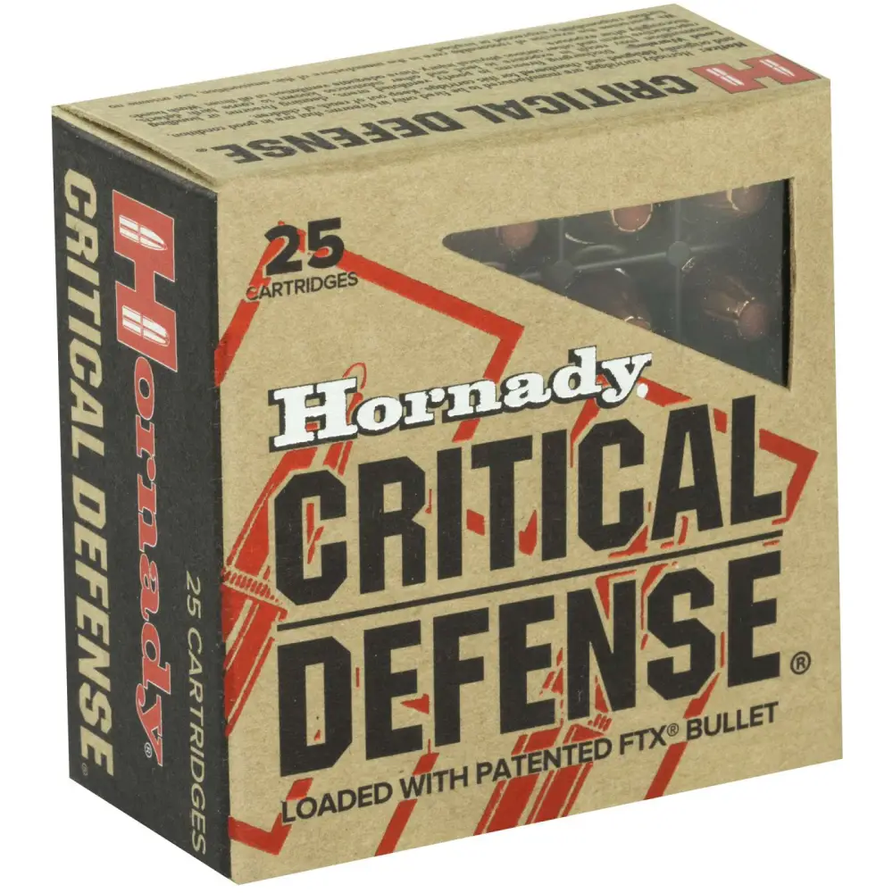 Hornady Critical Defense 9MM Makarov 95GR Ftx 25RD