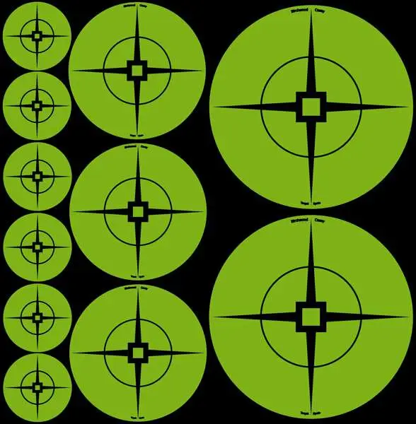 Birchwood Casey Target Spots Assortment Green 1-60/2-30/3-10 Sheets