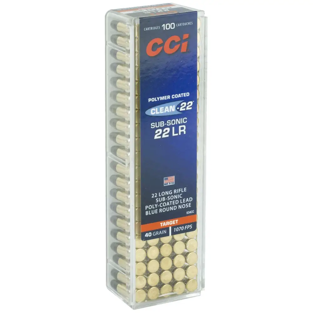 Cci CLEAN-22 22LR 40GR Lead Round Nose 100RD