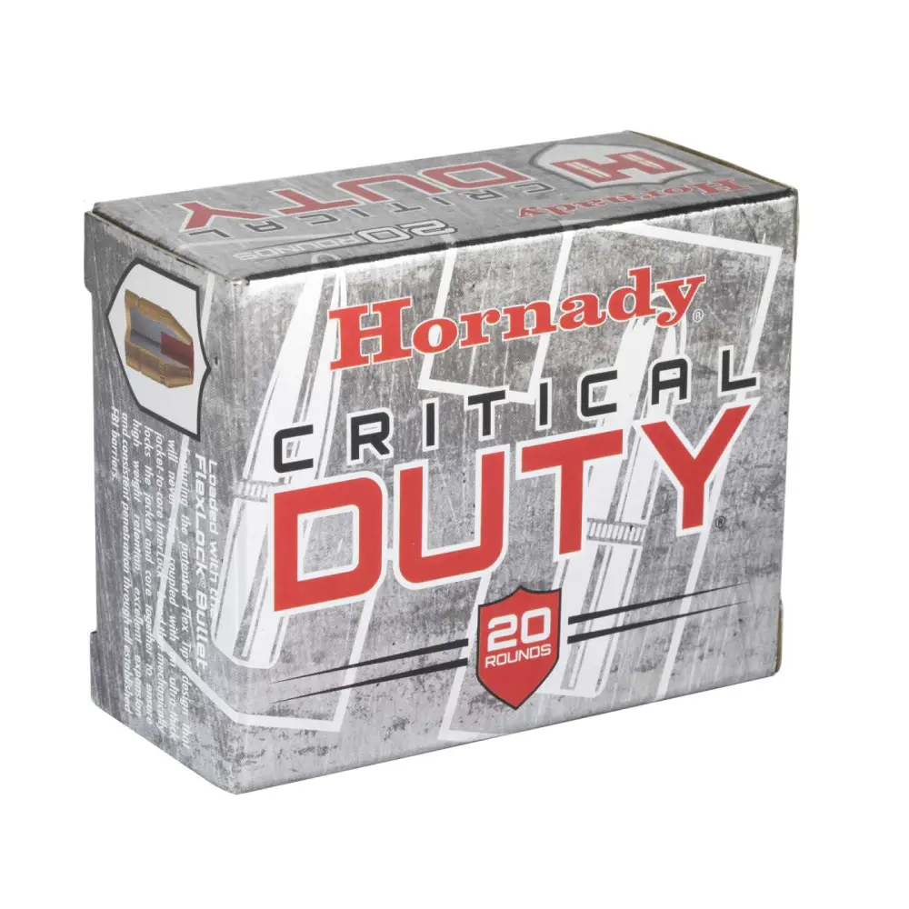 Hornady Critical Duty 40 S&w 175GR Flexlock 20RD