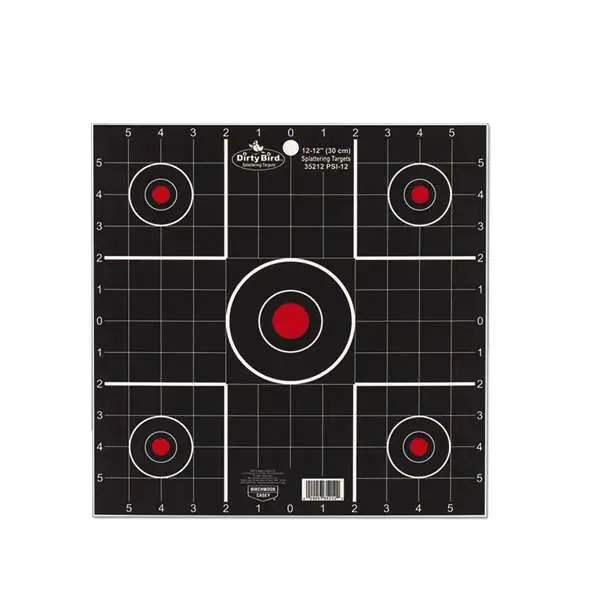 Birchwood Casey Dirty Bird 12 Sight-in Target - 12 Pack