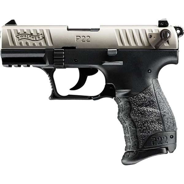 Walther P22Q .22LR 10+1 Nickel 3.42 Pistol