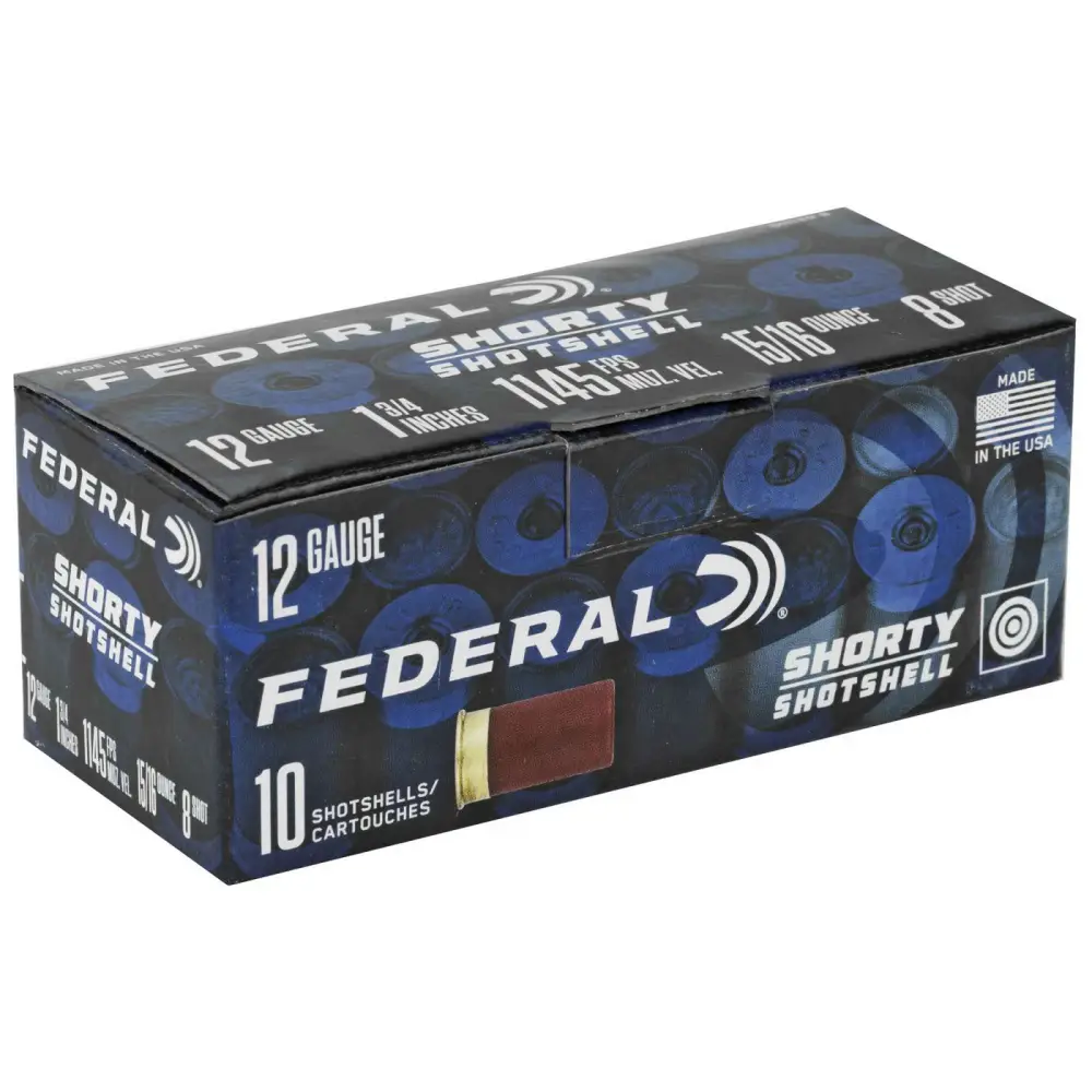 Federal Shorty Shotshell 12GA 1.75 15/16OZ 8 Shot 10RD