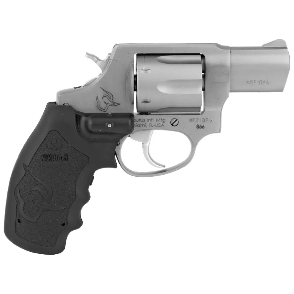 Taurus 856 38 Special +p 2 6-ROUND Stainless Steel Revolver With Laser Grip