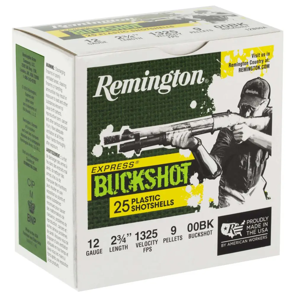 Remington Express Buckshot 12GA 2.75 00 Buck 25RD