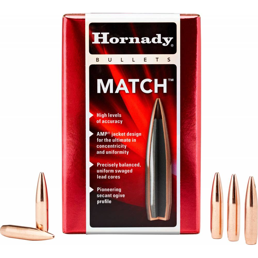 Hornady 22 Cal .224 68 Gr Boat Tail Hollow Point Match 500