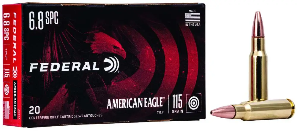 Federal American Eagle 6.8 Spc 115GR Fmj 20RD