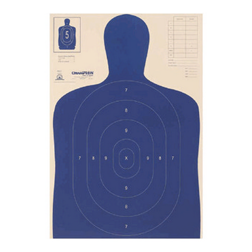 Champion B-27 E Police Silhouette Targets 100 Pack
