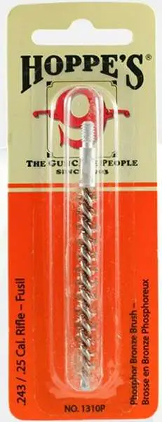 Hoppes 243/25 Cal Phosphor Bronze Cleaning Brush - 10 Pack