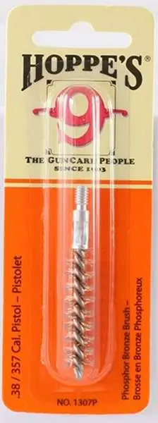 Hoppes Phosphor Bronze Brush 38 Caliber Pistol 10 Pack