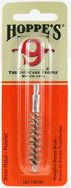 Hoppes Phosphor Bronze Brush 9MM Pistol 10 Pack