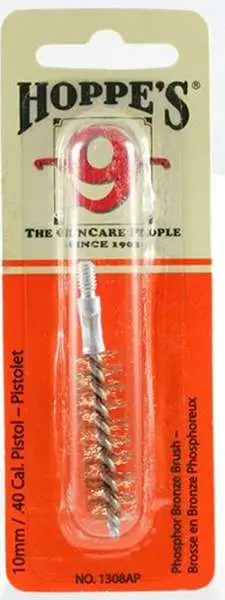 Hoppes Phosphor Bronze Cleaning Brush .40/10MM Handgun