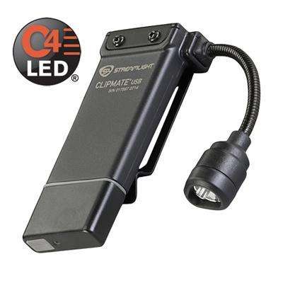 Streamlight Clipmate Usb Light Black White/red Led