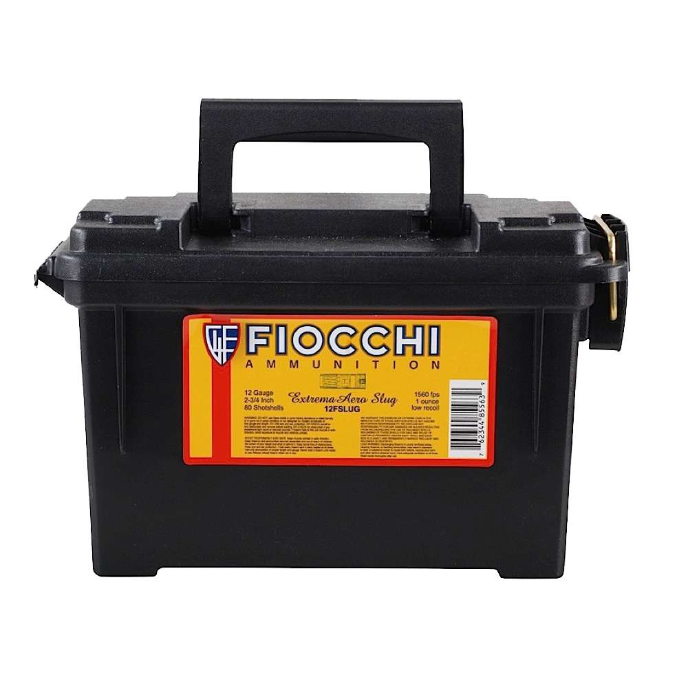 Fiocchi Aero Slug 12GA 2.75 in 1 Oz Low Recoil 80-ROUND Box