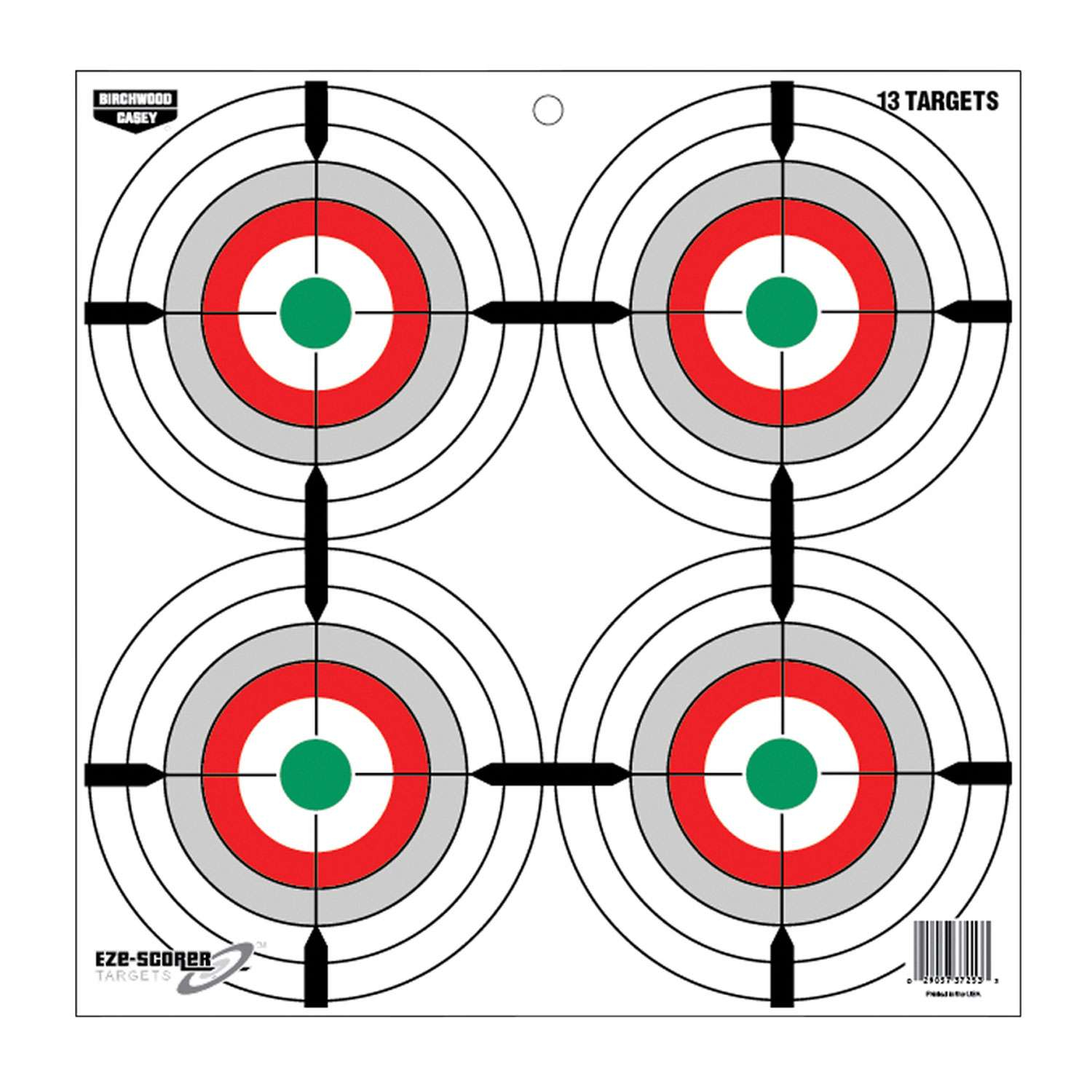 Birchwood Casey Eze-scorer 12 Multi-bullseye Paper Targets - 13 Pack
