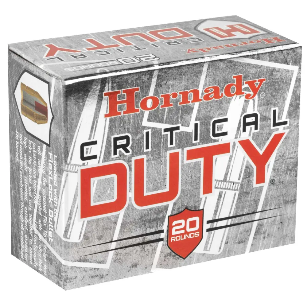 Hornady Critical Duty 357 Sig 135GR Flexlock 20RD